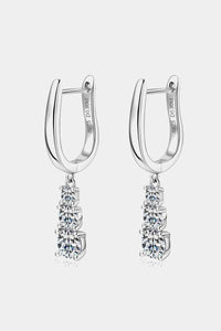 Thumbnail for 1.8 Carat Moissanite 925 Sterling Silver Drop Earrings