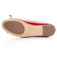 Thumbnail for Patent Sheep Leather Ballerina (Red)