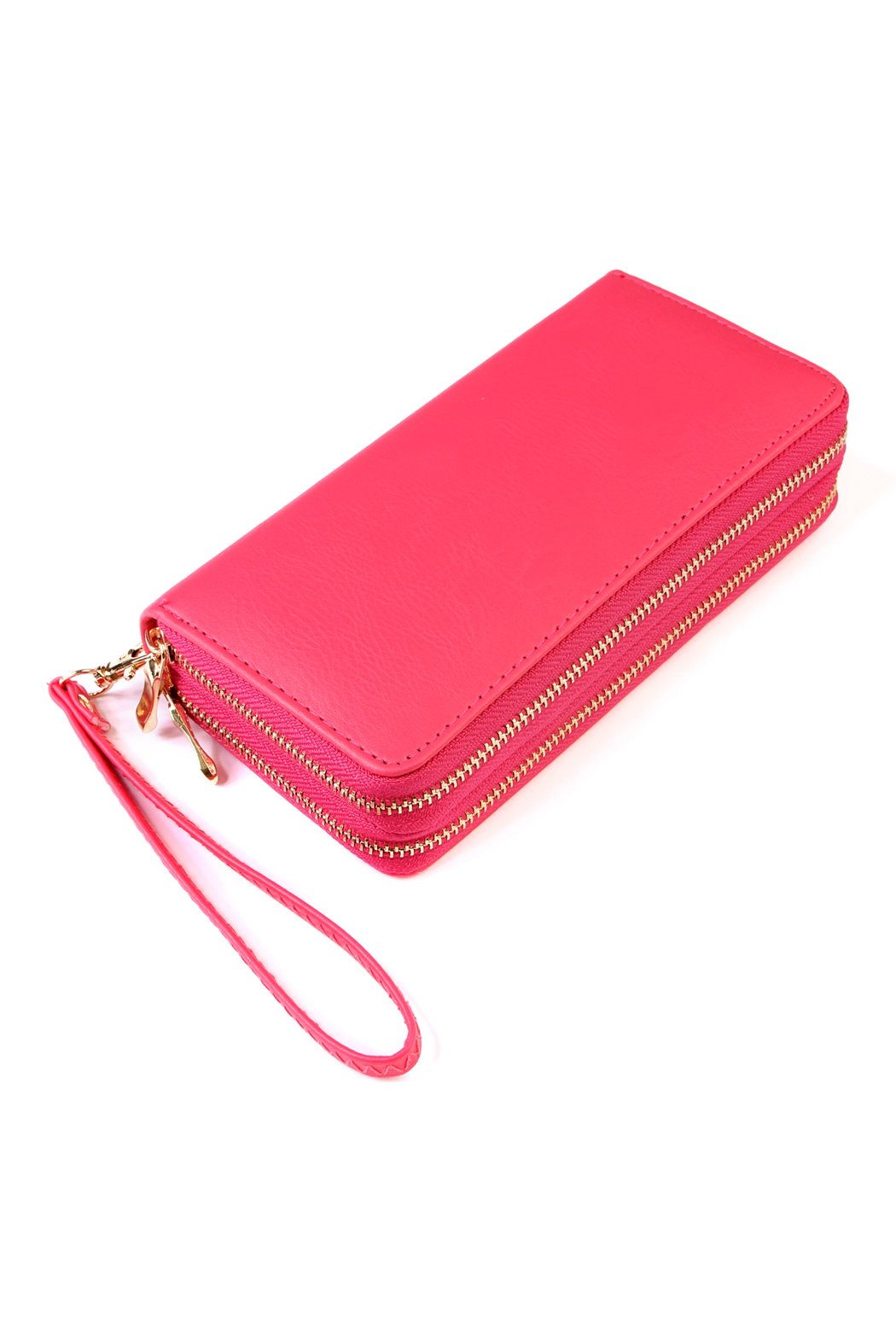 Double Zip Around Wallet - 13 COLORS -