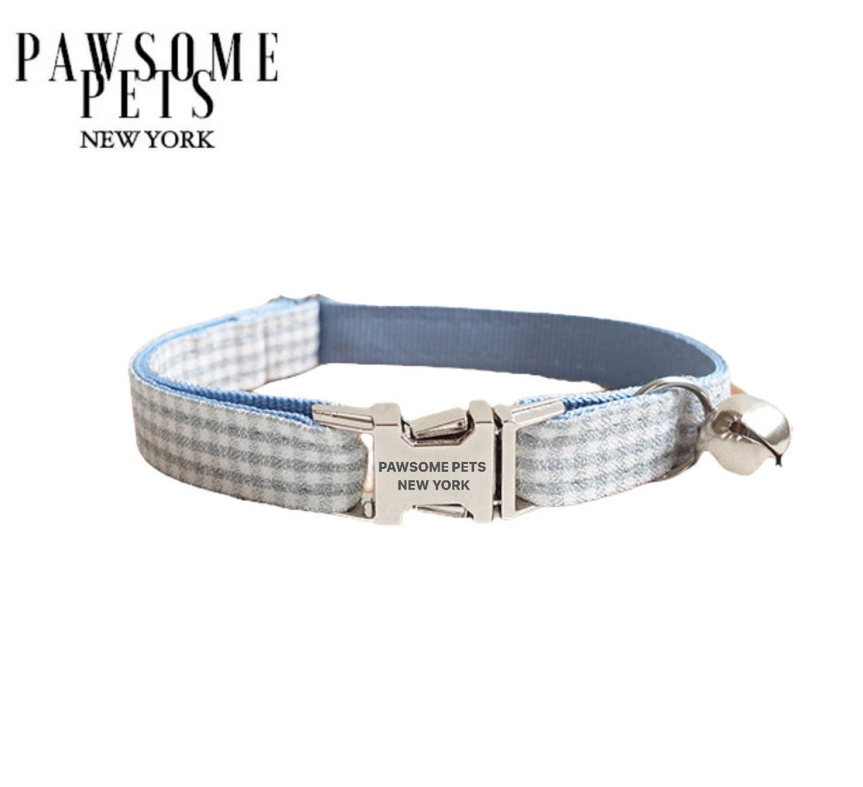 Dog & Cat Collar - Charcoal Grey Stripe -