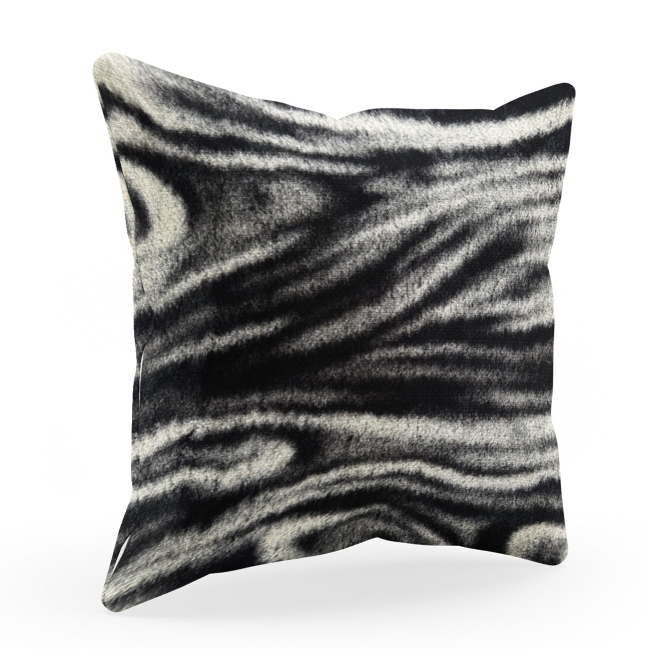 Plutus Black White Galaxy Animal Faux Fur Luxury Throw Pillow - 10 SIZES -