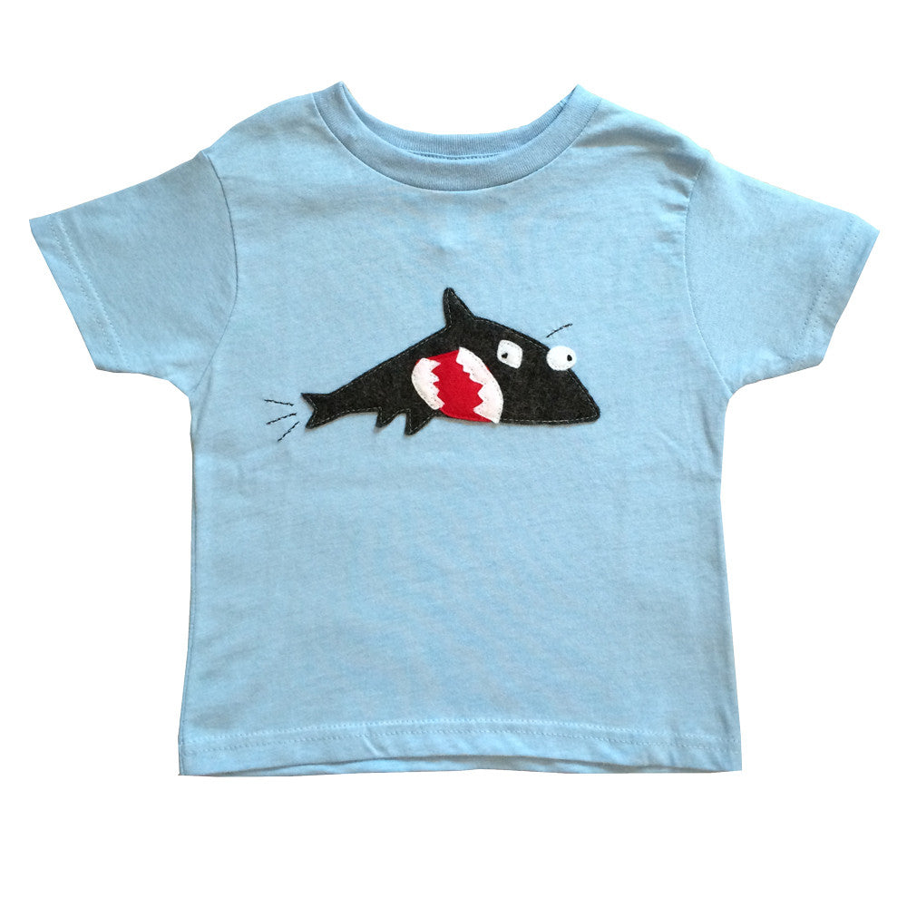 Kids T-Shirt - Shark + Fish - Mi Cielo X Matthew Langille - 1 COLOR