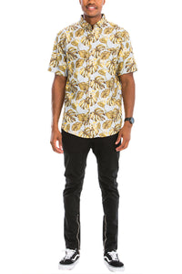 Thumbnail for WEIV - Digital Print Hawaiian Short Sleeve Shirt -