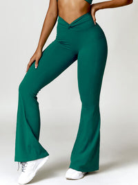 Thumbnail for Twisted High Waist Active Pants with Pockets - T - 5 COLORS -