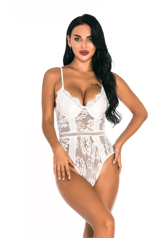 Ladies Sexy Babydoll Lace Nightwear - K - 2 COLORS -