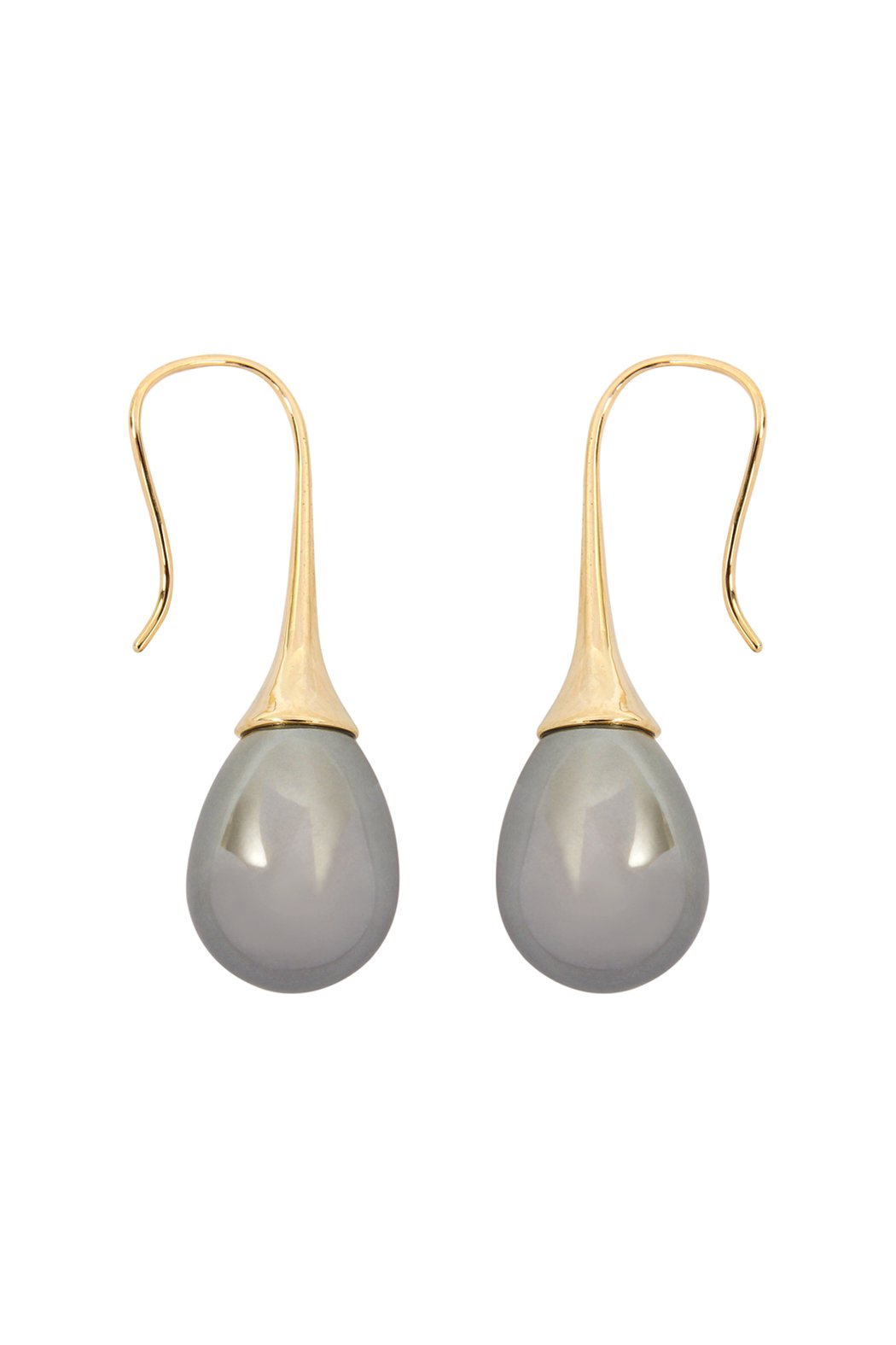 Teardrop Pearl Pull Trough Earrings - 4 COLORS -