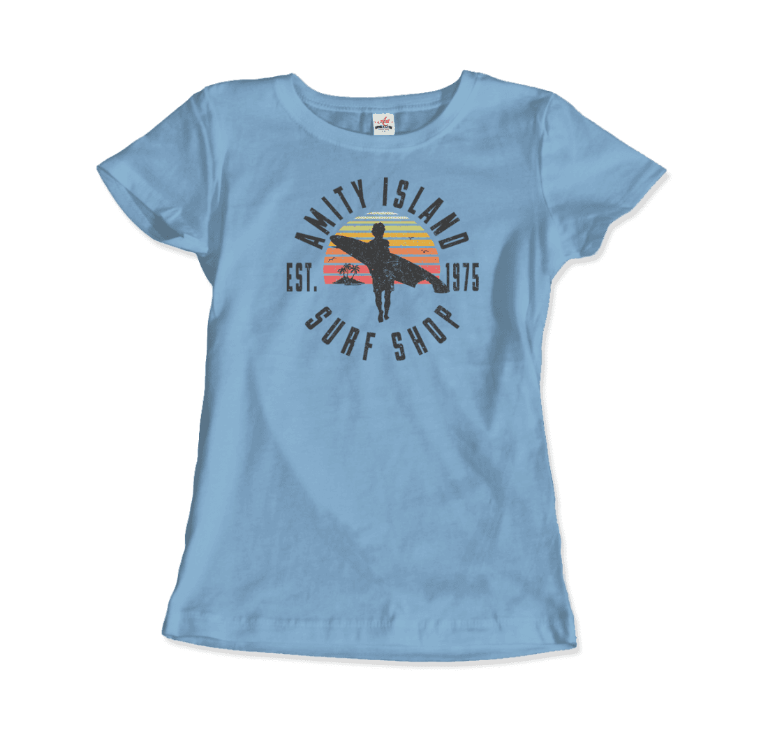 Amity Island Surf Shop, Jaws T-Shirt - 7 COLORS -