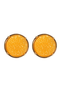 Thumbnail for Druzy Round Post Earrings - 18 COLORS -