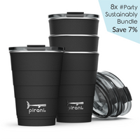 Thumbnail for Pirani Life - Insulated 16 Oz. Party Tumbler - Pack of 8 Cups - 8 PCS. - 12 HOURS COLD / 6 HOURS HOT / STACKABLE / DISHWASHER SAFE! - 8 COLORS -