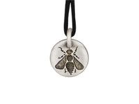 Thumbnail for Snake Bones - Bee Charm Pendant in Sterling Silver -