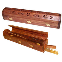 Thumbnail for OMSutra - Incense Burner - Storage Wooden Box ~  Elephant -