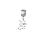 Thumbnail for Mister - Old English Initial Earring - ALL 26 LETTERS - 2 FINISHES - FIND YOURS! -