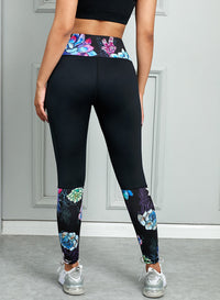 Thumbnail for Printed Wide Waistband Active Leggings - T - 2 COLORS -