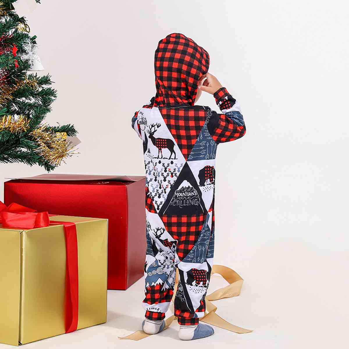 BABY Printed Hooded Jumpsuit - T -