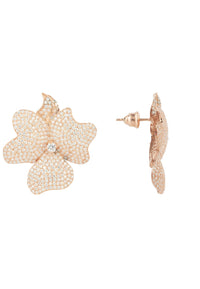 Thumbnail for LATELITA - Flower Large Stud Earrings Rose Gold -