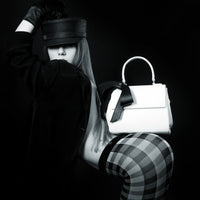 Thumbnail for GUNAS NEW YORK - Cottontail - White+Black Vegan Leather Bag - 1 COLOR -