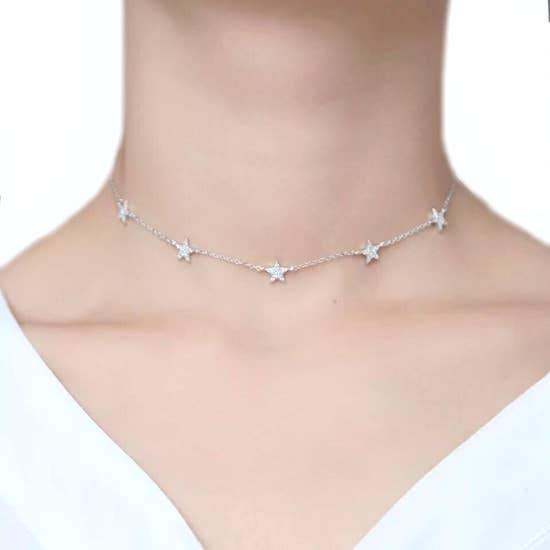 CZ Stars Choker -