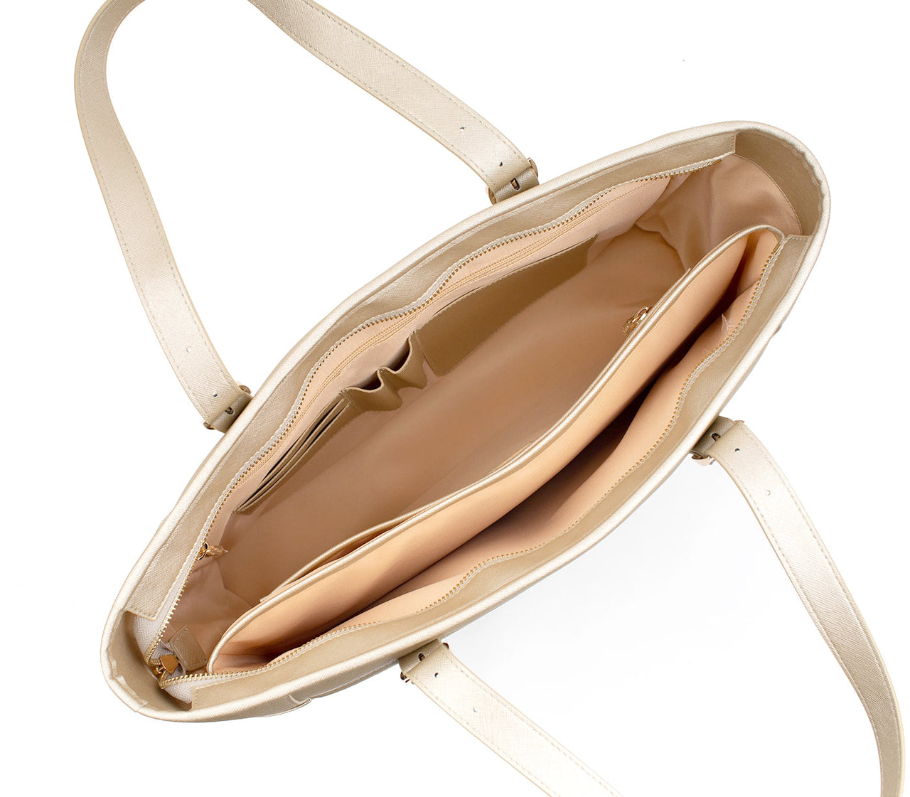 GUNAS NEW YORK - Miley - Gold Vegan Leather Laptop Bag - 1 COLOR -