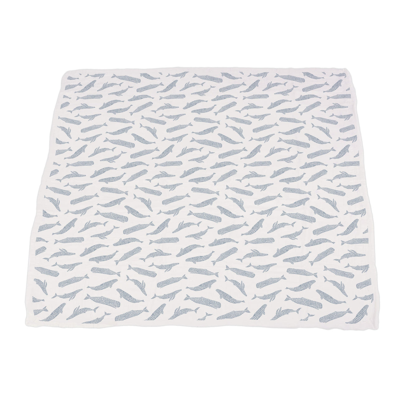 Blue Shadow Whales and Marina Sailboats Bamboo Newcastle Blanket -