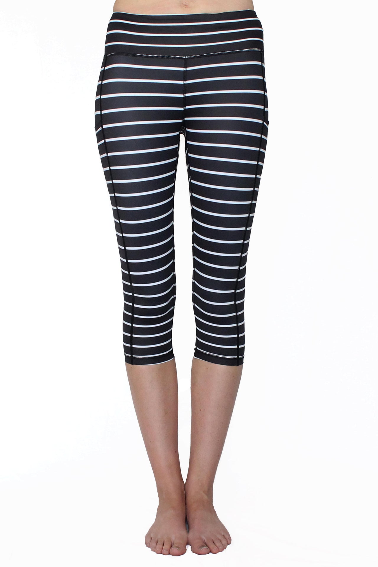 Belcorva - Black and White Stripe 2.0 - Pocket Capri - 1 COLOR -