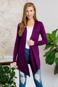 Thumbnail for Riah Fashion -  - Drapey Open Front Cardigan - 15 COLORS -