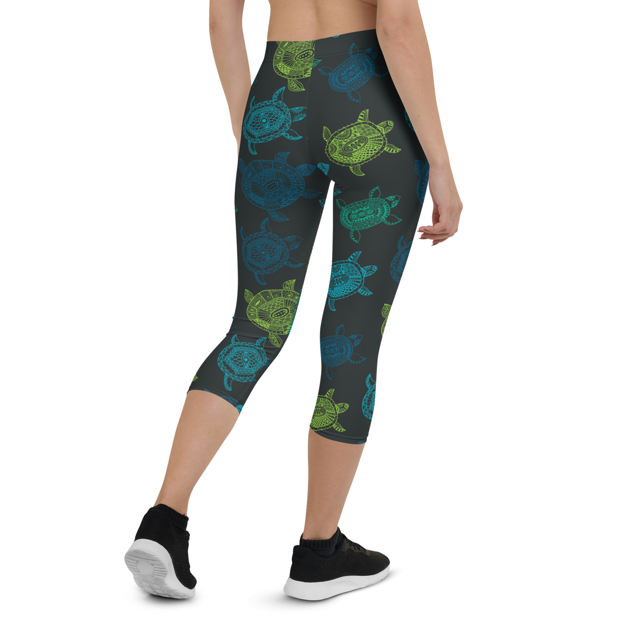 FYC - Women's All Day Comfort Turtle Capri Leggings - 1 COLOR -