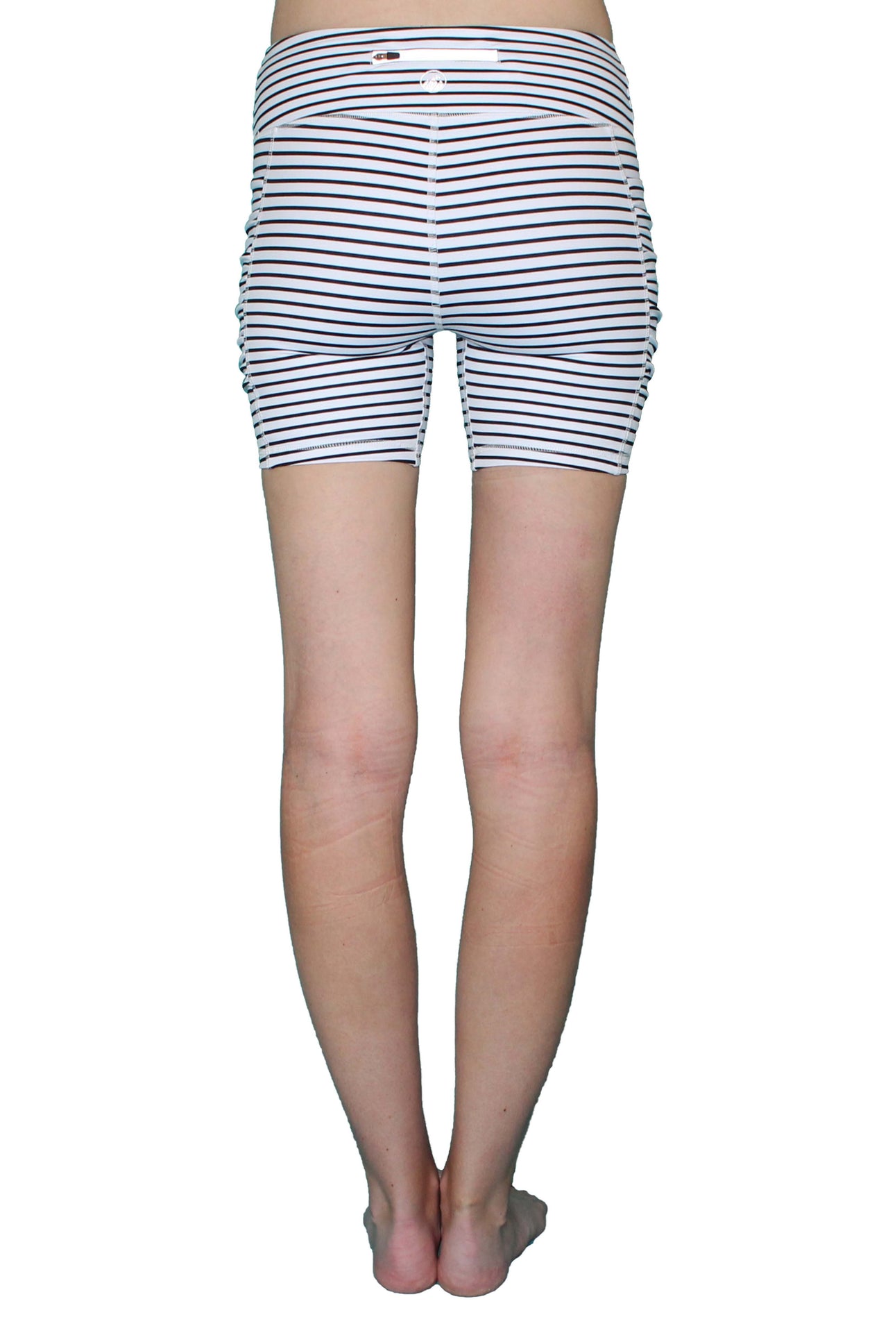 Black & White Stripe 5 Inch - Pocket Short - 1 COLOR -