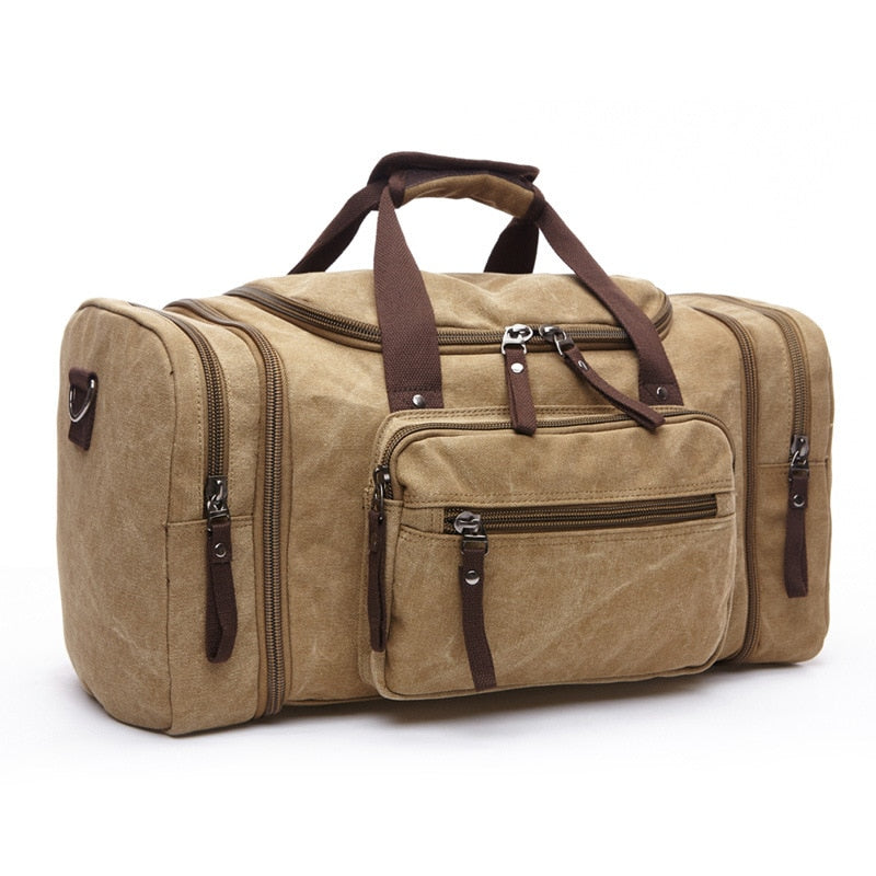 Large Capacity Mens Luggage - Travel Duffle Bag - Canvas  -  Shoulder Bag - [13-15] DAY  DELIVERY] - 5 COLORS -