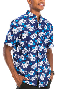 Thumbnail for WEIV - Digital Print Hawaiian Short Sleeve Shirt -