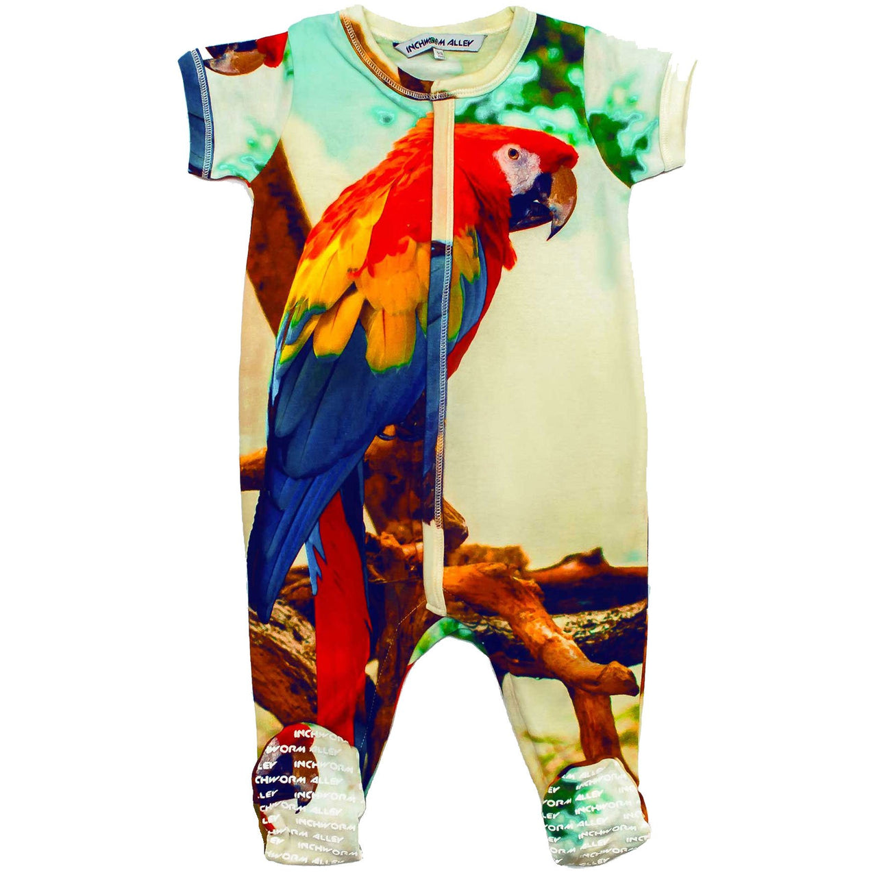 Footie - Short Sleeve - Macaw -