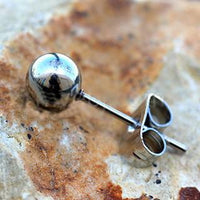 Thumbnail for Pair of 316L Stainless Surgical Steel Ball Stud Earrings -