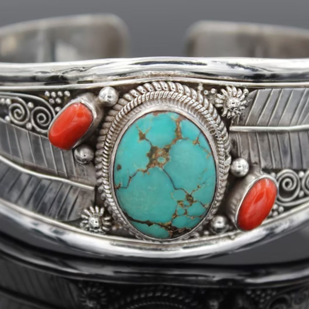 Turquoise Open Bracelet - T - 2 STYLES -