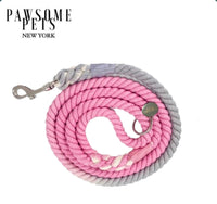 Thumbnail for Rope Leash - Ombre Grey Pink -