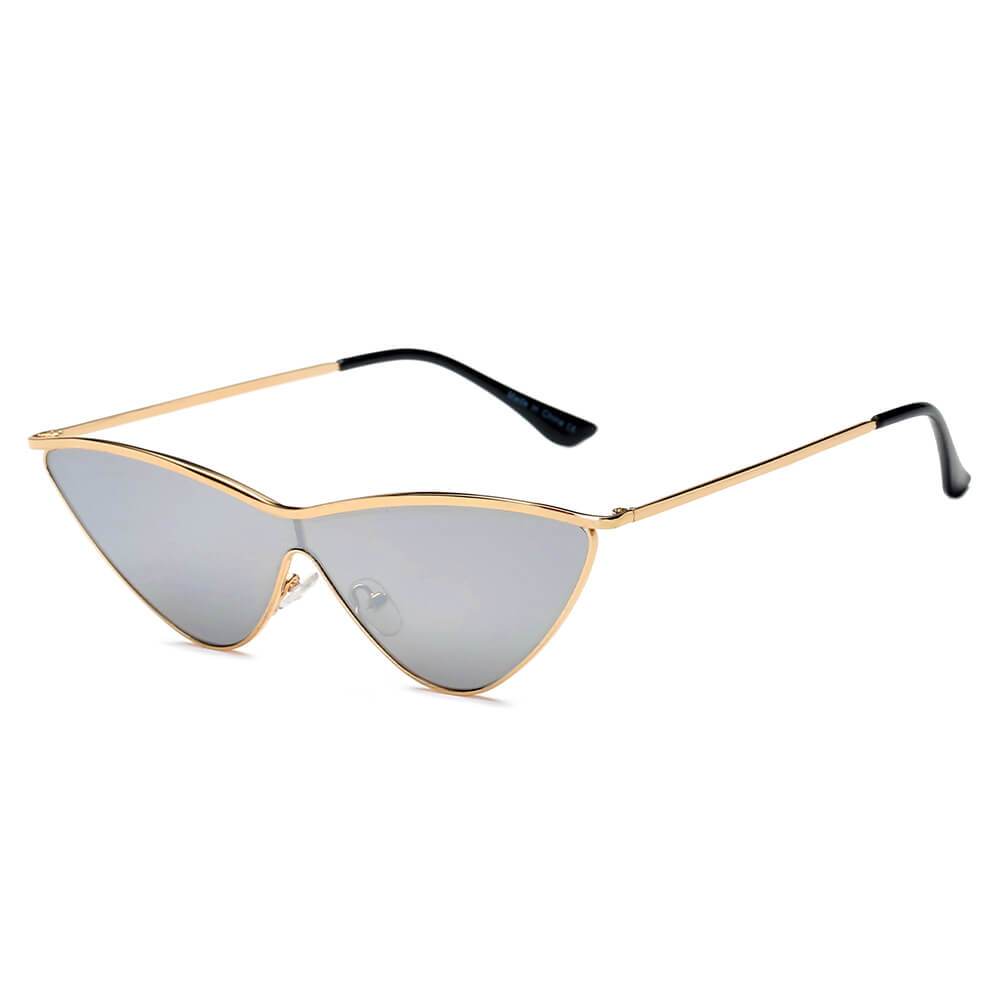 Fontana | S2067 - Women Metal Cat Eye Sunglasses - 5 COLORS -