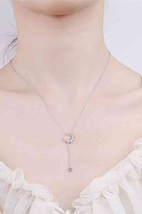 Thumbnail for Star & Moon Moissanite Necklace