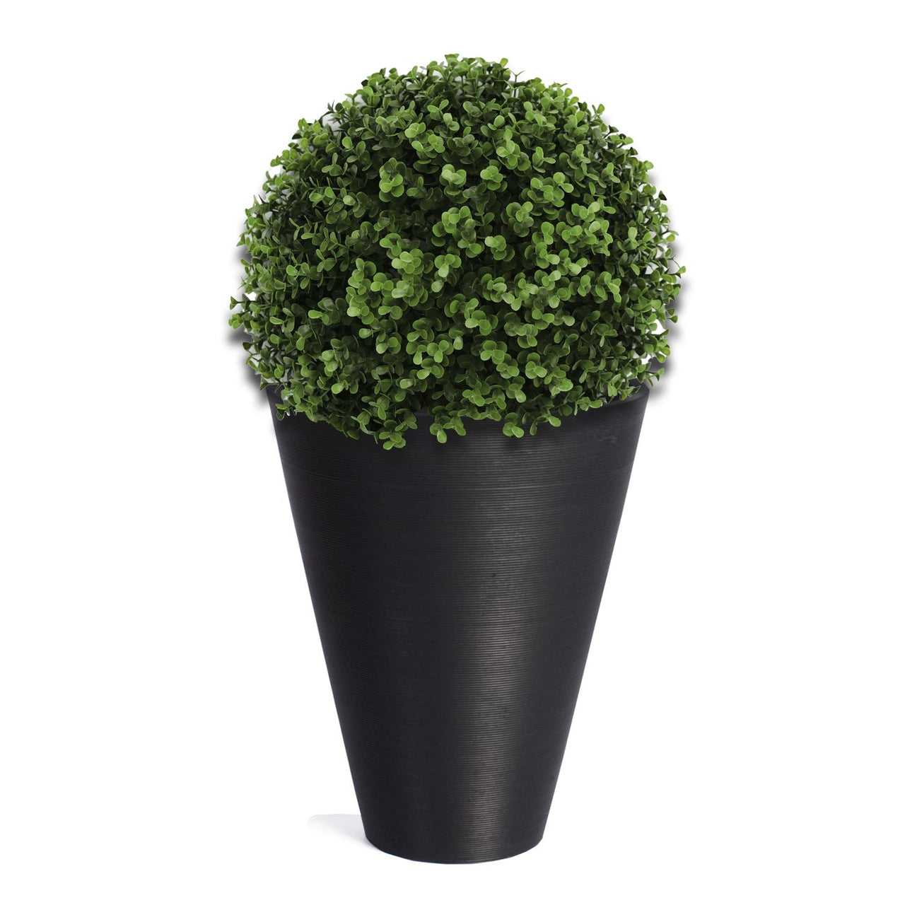 Natural Green Artificial Buxus Topiary Ball 11" UV Resistant - SET OF 2 -