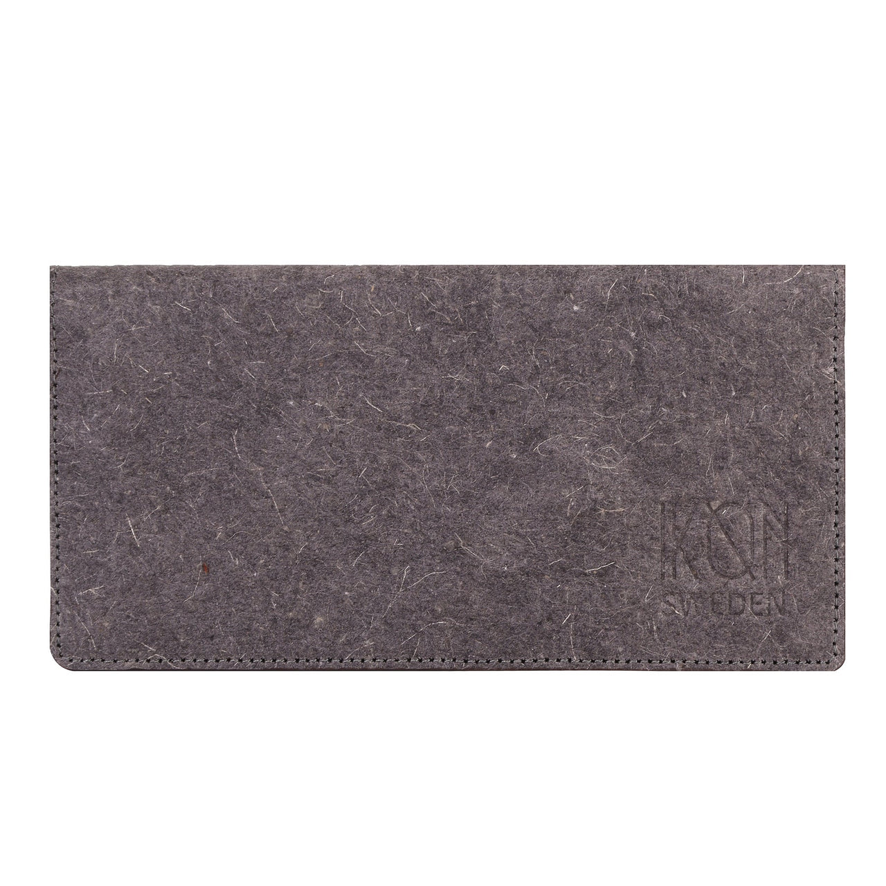 IKON SWEDEN - Coconut Leather Slim Wallet - Dark Grey - 1 COLOR -