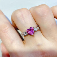 Thumbnail for 1 Carat Moissanite 925 Sterling Silver Ring