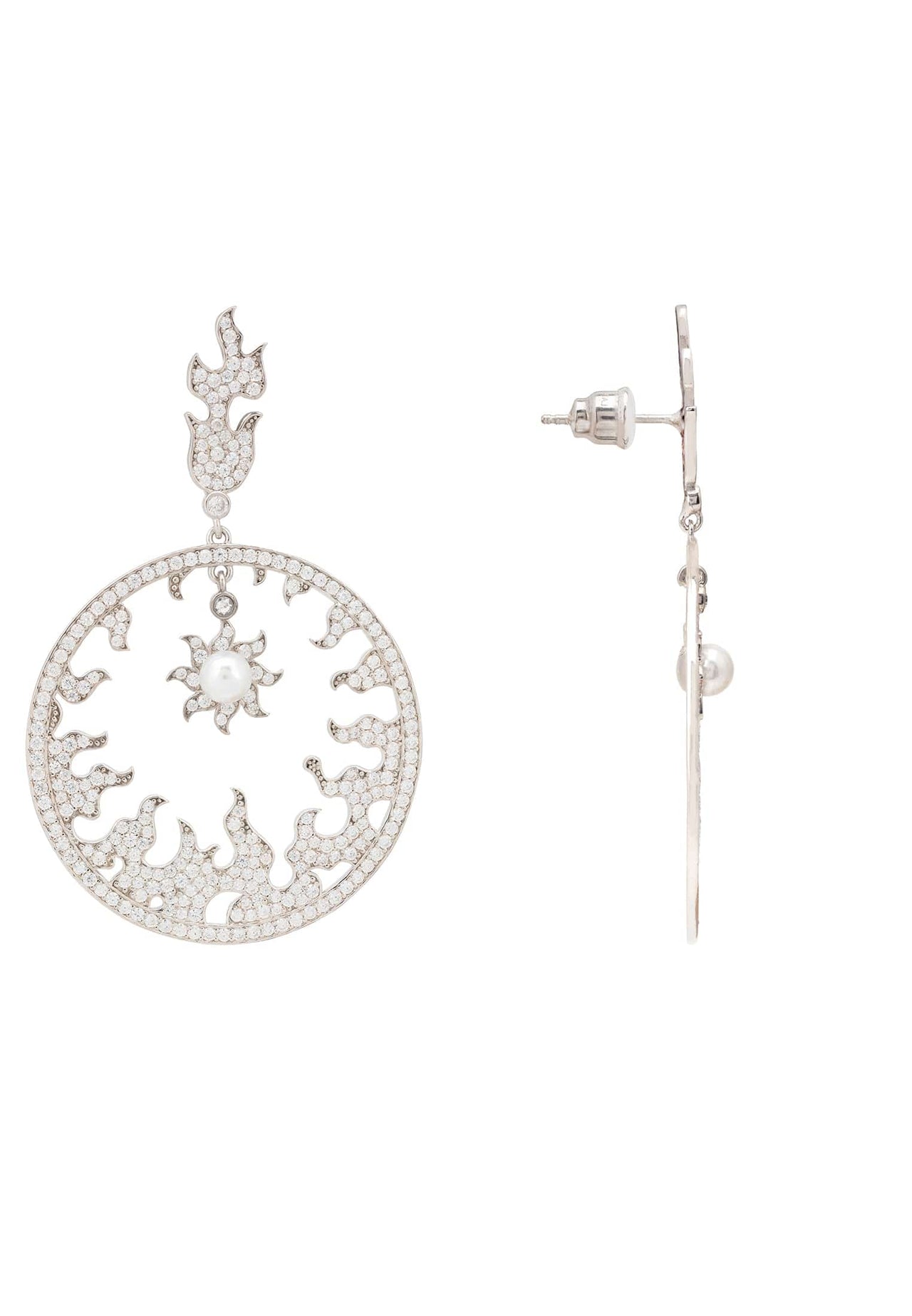 LATELITA - Helios Earrings Silver -