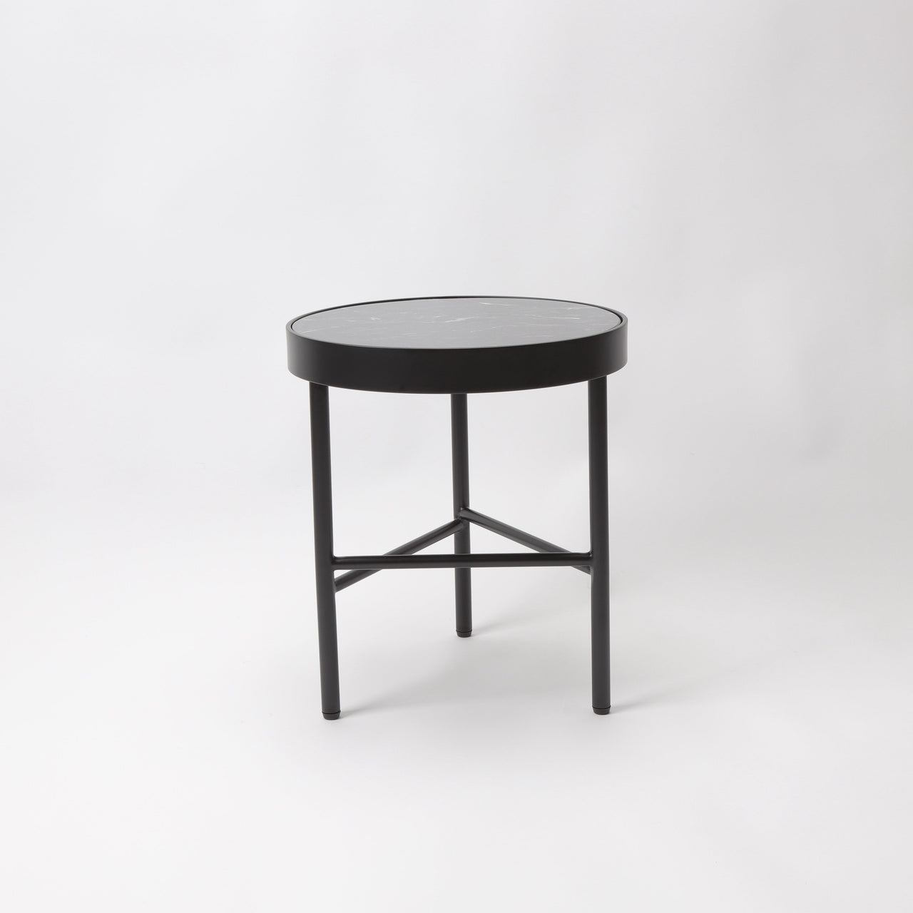 GFURN - Kali Side Table - Dark Green Marble Top -