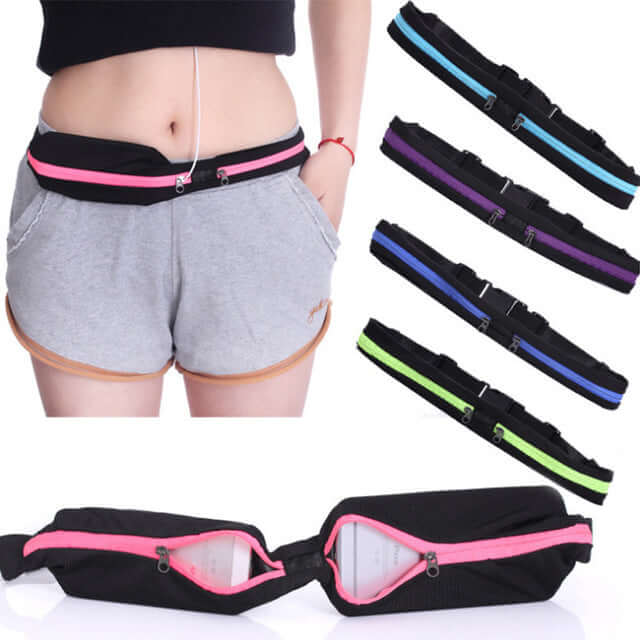 Jupiter Gear - Stride Dual Pocket Running Belt and Travel Fanny Pack for All Outdoor Sports - 3 COLORS -