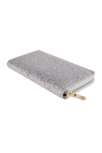 Thumbnail for Metallic Colored Leather Single Zipper Wallet - 6 COLORS -