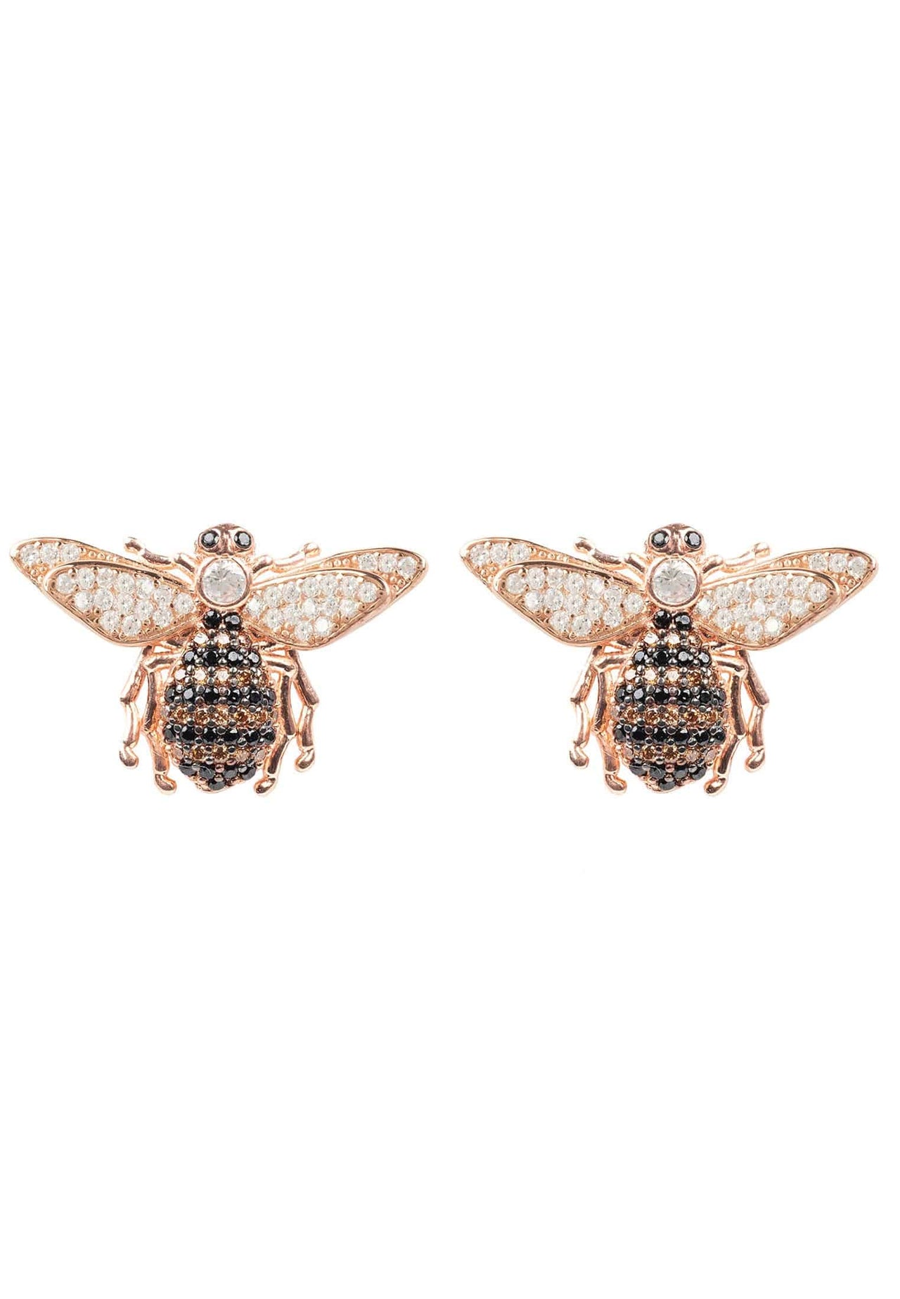 LATELITA - Honey Bee Stud Earrings Rosegold -