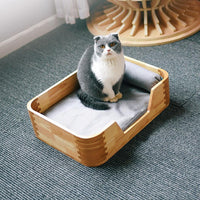 Thumbnail for Instachew -  Nakori Pet Bed With Rounded Edge Design, Removable Covers, and Pillow, Soft Bed for small Dogs & Cats - 1 COLOR -