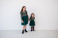 Thumbnail for Eclipse Kids - Long Sleeve Tulle Dress - Moody Flowers - SIZES 2T THRU 11/12 -