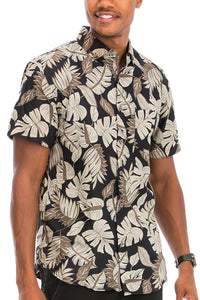 Thumbnail for WEIV - Digital Print Hawaiian Short Sleeve Shirt -