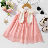 Thumbnail for Bunny Ear Peter Pan Collar Sleeveless Dress - 5 SIZES - 1 COLOR -