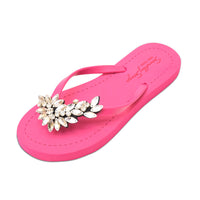 Thumbnail for SAND BY SAYA N.Y. - Manhattan Crystal - Rhinestone Flat Flip Flops Sandal - 5 COLORS -