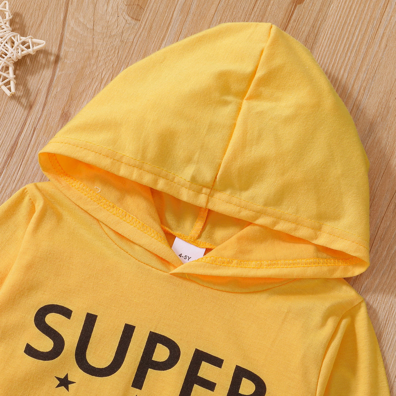 SUPER BROTHER Graphic Long Sleeve Hoodie - T - 1 COLOR -