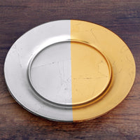 Thumbnail for GILT - MEZZO Set/4 Gold/Silver Salad Plates -